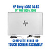 1 of 8-image for743S8AV Envy 14T-ES000 X360 INTEL HP 14.0" 1920x1080 Complete Hinge Up Touch Screen Assembly