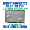 1 of 7-image forLenovo Thinkbook 13x G2 21at 13.3" WQXGA Touch Screen Assembly