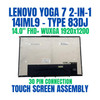 1 of 11-image for83DJ0001US Lenovo Yoga 7 2-in-1 14IML9 14.0" 1920x1200 FHD+ WUXGA Touch Screen Assembly 2-in-1