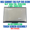 1 of 15-image forMSI SUMMIT E16 FLIP EVO A12MT-087AU Bezel 16" 1920x1200 FHD+ WUXGA Touch Screen Assembly 40 Pin