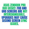 9 of 9-image forASUS ZENBOOK PRO DUO UX582HS-H SERIES 15.6" 3840x2160 OLED AMOLED Thin DCI-P3 Complete Hinge Up Touch Screen Assembly