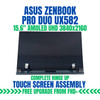1 of 9-image forASUS ZENBOOK PRO DUO UX582LR 15.6" 3840x2160 OLED AMOLED Thin DCI-P3 Complete Hinge Up Touch Screen Assembly