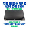 1 of 5-image forASUS ZENBOOK FLIP Q508UG SERIES 15.6" 1920x1080 Full HD Complete Hinge Up Touch Screen Assembly