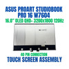 1 of 10-image forASUS PROART STUDIOBOOK PRO 16 W7604J3D 16" 3200x2000 Touch Screen Assembly 40 Pin 120Hz OLED