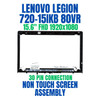 1 of 10-image forLenovo Legion Y720-15IKB 80VR00A5GE 15.6" 1920x1080 Non Touch Screen Assembly