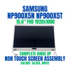 1 of 8-image forSamsung NT900X5L-K58S 15.6" Full HD 1920x1080 Complete Non Touch Screen Assembly Hinge Up