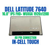 1 of 5-image for16" WUXGA LCD Display Touch Screen IPS Panel B160UAK01.H Dell Latitude 7640