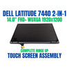 1 of 10-image forDell Latitude 7440 2-IN-1 FHD LCD Touch Screen Complete ASSEMBLY Display 09J8PK