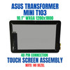 1 of 5-image forASUS TRANSFORMER MINI T103HA-D4-GR 10.1" 1280x800 Touch Screen Assembly No Bezel 40 Pin