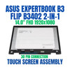 1 of 6-image forASUS EXPERTBOOK B3 FLIP B3402FEA-C31H-CA 14.0" 1920x1080 30 Pin Touch Screen Assembly 2-in-1