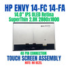 1 of 9-image forAQ1X2EA HP Envy 14-fa0004nl 14.0" 2880x1800 40 Pin OLED Super Thin 2.8K IPS Touch Screen Assembly No Bezel