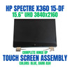 1 of 9-image forHP Spectre X360 15T-DF000 Touch 4CJ40AAR 15.6" 3840x2160 Complete Hinge Up Screen Assembly OLED