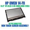 1 of 7-image for14" HP Omen 14-FB0014TX 14-FB0078TX 2880x1800 OLED LCD Non Touch Screen Assembly