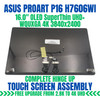 1 of 8-image forAsus Proart P16 H7606wu 16" Screen 3840X2400 Screen OLED Touch Screen Assembly Complete Hinge UP