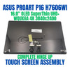 1 of 7-image forAsus Proart P16 H7606wi-pb99t 16" Screen 3840X2400 Screen OLED Touch Screen Assembly Complete Hinge UP