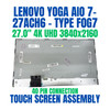 1 of 12-image forLenovo Yoga AIO 7 27ACH6 F0G7004WIN 27" UHD 3840x2160 40 Pin 4K Touch Screen Assembly