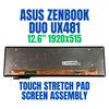 1 of 11-image forASUS ZENBOOK DUO UX481FA 12.6" 1920x515 Touch Stretch Pad Screen Assembly