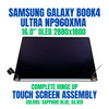 1 of 8-image forSamsung GALAXY BOOK4 EDGE NP960XMA-KB1DE 16" 2880x1800 Complete Hinge Up Touch Screen Assembly OLED
