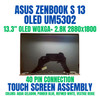 1 of 11-image forAsus Zenbook S 13 Um5302ta-lv Series 13.3" 2880X1800 OLED Touch Screen Assembly Complete Hinge UP