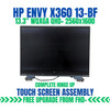 1 of 1-image forHP Envy x360 13-bf0125TU 7Q6W8PA 13.3" Complete Hinge Up Touch Screen Assembly