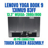 1 of 8-image forLenovo Yoga Book 9 13IMU9 83FF0040SB 13.3" WQXGA+ 2880x1800 40 Pin 2.8K OLED Touch Screen Assembly