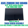 1 of 8-image forASUS Zenbook DUO UX8406MA 14" OLED LCD Screen Touch Assembly Complete Display