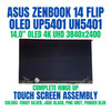 1 of 1-image forASUS ZenBook 14 Flip OLED UP5401EA 14" LCD Touch Screen Assembly Complete Panel