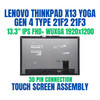 1 of 8-image for13.3" Lenovo Thinkpad X13 Yoga Gen 4 21F2 21F3 WUXGA LCD Touch Screen Assembly