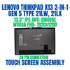 1 of 8-image forLenovo ThinkPad X13 2-in-1 Gen 5 21LW000YSC 13.3" FHD+ WUXGA 1920x1200 30 Pin IPS Anti-Smudge Touch Screen Assembly