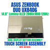 1 of 10-image forASUS ZENBOOK DUO UX8406 SERIES Touch OLED Lumina Display Dual Bottom Assembly