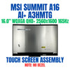 1 of 5-image forMSI SUMMIT A16 AI+ A3HMTG 16" 165Hz QHD+ Touch Screen Assembly