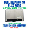 1 of 12-image forDell JJHN2 Inspiron 16 Plus 7640 16" 1920x1200 Touch Screen Assembly No Bezel