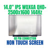 1 of 1-image forBOE0BC7 14.0" 2560x1600 WQXGA QHD+ 40 Pin Non Touch Screen