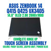 1 of 14-image forASUS ZENBOOK UX3405CA-U9321TB 2880x1800 14.0" Complete Hinge Up Touch Screen Assembly