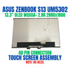 1 of 8-image forASUS ZENBOOK S 13 UM5302TA-DS71T-CA 13.3" 2880x1800 Touch OLED 2.8K Screen Assembly No Bezel