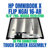 1 of 9-image forBN7Y0EAR HP OmniBook X FlipNGAI 16-ar0415nz 16" 1920x1200 Touch Screen Assembly