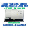 1 of 10-image forLenovo Yoga Slim 7 Carbon 14ACN6 82L0005QRU 14.0" 2880x1800 OLED Touch Screen Assembly