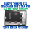 1 of 8-image forLenovo ThinkPad X12 Detachable Gen 2 21LK0025GB 12.3" FHD+ WUXGA Touch Screen Assembly