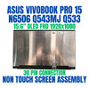 1 of 5-image forASUS VIVOBOOK PRO 15 Q533MJ 15.6" 1920x1080 30 Pin Non Touch Screen Assembly AMOLED Non QLED Super Thin
