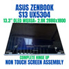 1 of 6-image forASUS ZENBOOK S 13 UX5304MA-DS71-CA 13.3" 2880x1800 2.8KOLED Complete Non Touch Screen Assembly Hinge Up