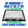 1 of 6-image forCD9N8EA HP OmniBook 7 NGAI 17-dc0504nz 17.3" FHD Touch Screen Assembly