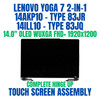1 of 8-image forLenovo Yoga 7 2-in-1 14ILL10 83JQ0002US 14.0" FHD+ WUXGA 1920x1200 OLED Complete Hinge Up Touch Screen Assembly