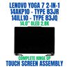 1 of 8-image forLenovo Yoga 7 2-in-1 14AKP10 83JR003CID 14.0" 2.8K 2880x1800 OLED Complete Hinge Up Touch Screen Assembly