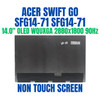 1 of 4-image forAcer SWIFT GO SFG14-73-585D 14" OLED 2880X1800 90Hz Non Touch Screen