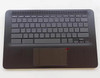 1 of 2-image forM47207-001 HP Chromebook 14 G7 Palmrest Upper Case with US Keyboard Touchpad Assembly Black OEM