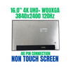 1 of 9-image for16.0" NE160QAM-NZ1 LCD RAW Panel LED UHD 40 Pin HP ZB Studio 16 G9 Screen