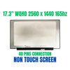 1 of 5-image forSCHENKER XMG Pro 17 E22 17.3" 165Hz 2560x1440 IPS matte 16:09 170 PPI Replacement Laptop LCD LED Screen Display