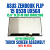 1 of 8-image forUHD 15.6" ASUS ZenBook Flip 15 Q538E Q538EI-202.BL LCD Touch Screen Assembly