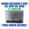 1 of 7-image for13.0" Huawei Matebook X 2021 EULD-WDH9 EULD-WFH9 EUL-WFE9 LCD Display Touch Screen Assembly 3000X2000