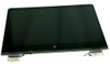 2 of 5-image for15.6" Replacement HP Spectre x360 15-BL018CA 15-BL062NR 15-BL075NR LED LCD Screen Assembly Upper Half Kit Display Panel Silver